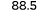 88 5