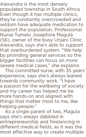 Alexandra is the most densely populated township in South Africa  Even though it has multiple clinics, they re consta   