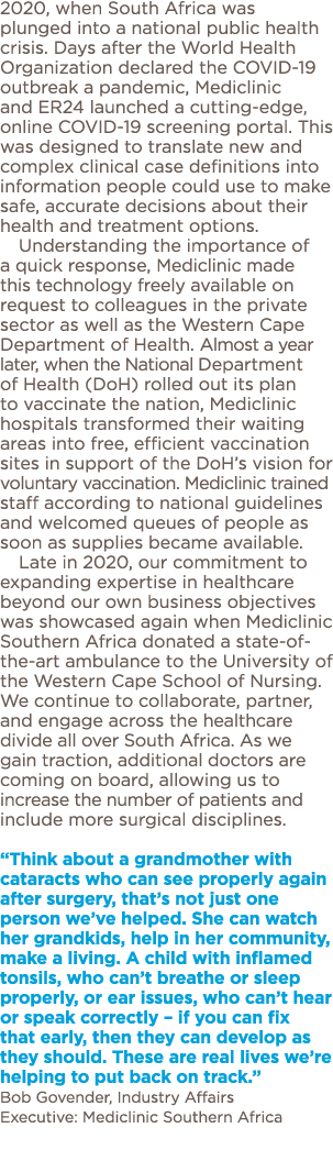 2020, when South Africa was plunged into a national public health crisis  Days after the World Health Organization de   