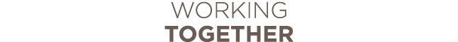 working together