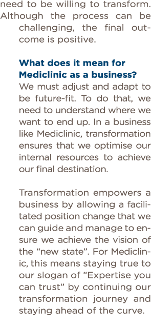 need to be willing to transform  Although the process can be challenging, the final outcome is positive   What does i   
