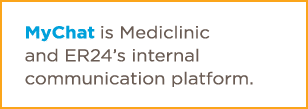 MyChat is Mediclinic and ER24 s internal communication platform 