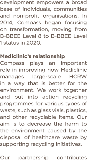 development empowers a broad base of individuals, communities and non-profit organisations  In 2014, Compass began fo   