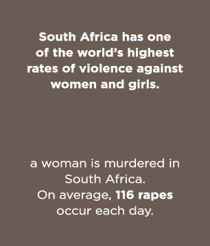  South Africa has one of the world s highest rates of violence against women and girls    a woman is murdered in Sout   
